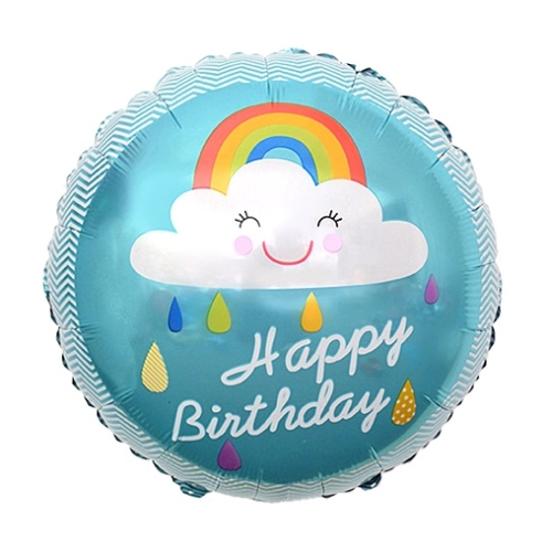 Balon foliowy niebieski HAPPY BIRTHDAY